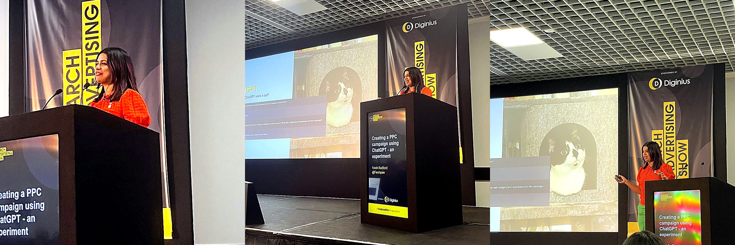 Speaker photos collage